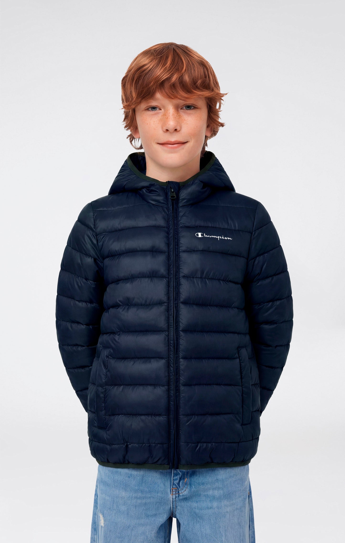 Kids' Lightweight Padded Hooded Jacket