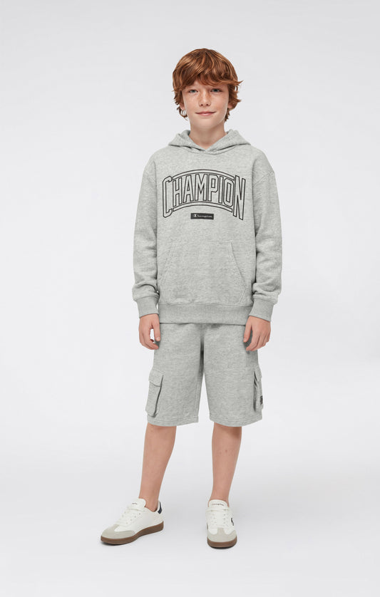 Boys' Hooded Sweatshirt with Puff Print