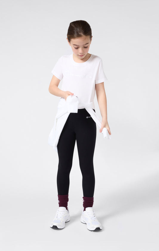 Girls' Crewneck T-shirt Slim Fit Icons
