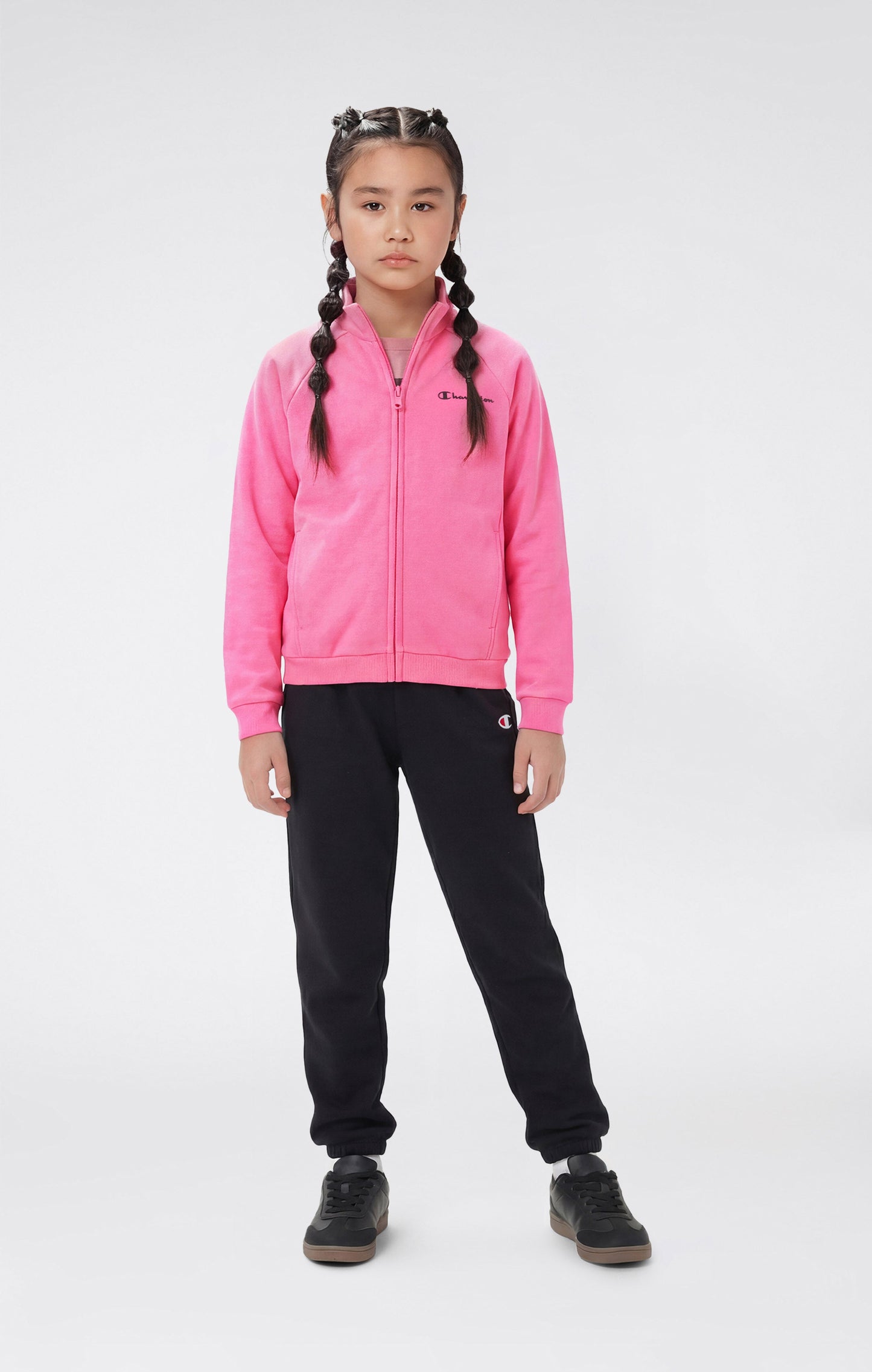 Girls' Full Zip Sweatshirt and Pants Tracksuit