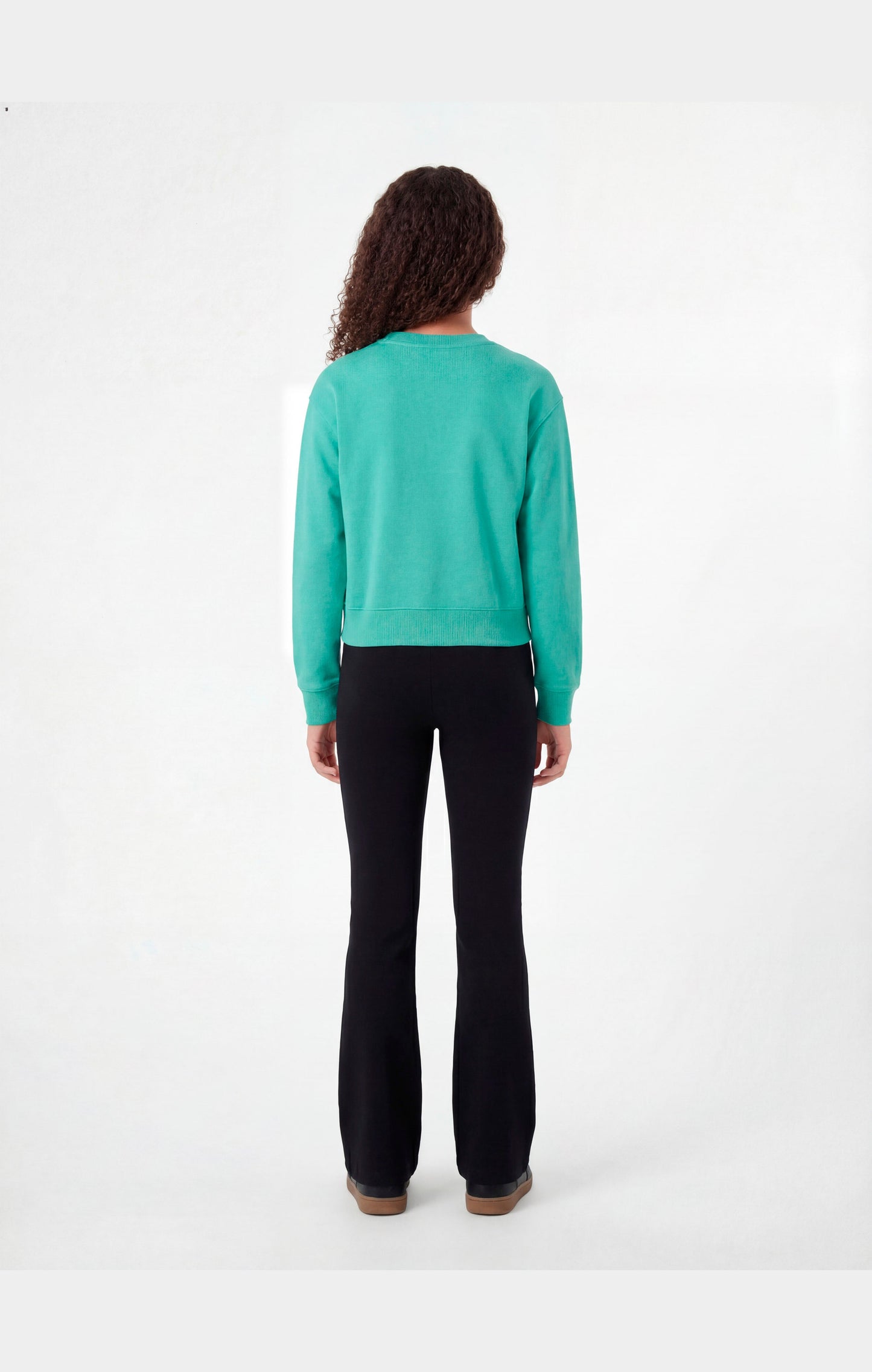 Girls' Crewneck Sweatshirt and Pants Tracksuit with Graphic