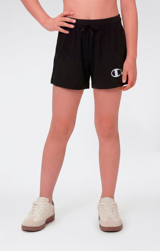 Girls' Cotton Shorts with Maxi Logo