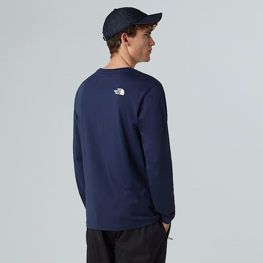 Men's Long-Sleeve Simple Dome T-Shirt