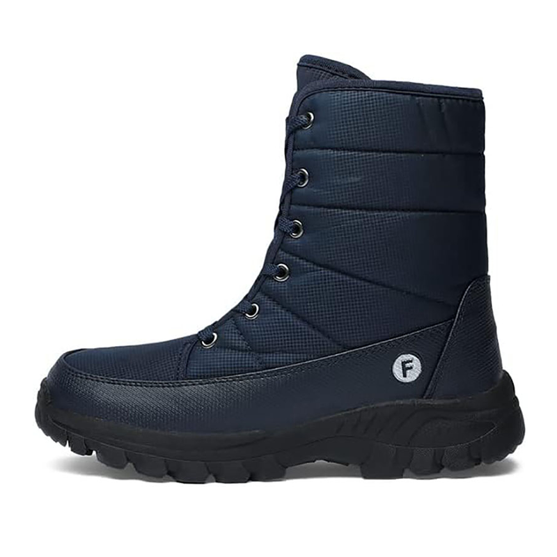 (Limited Time 70% Discount Event) Men's 2024 Winter New Ankle Support Wide Toe Snow Boots Orthopedic Arch Support Warm Anti-puncture Waterproof Non-slip Hiking Boots